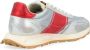 Philippe Model Vintage Zilveren Leren Sneakers Gray Heren - Thumbnail 4