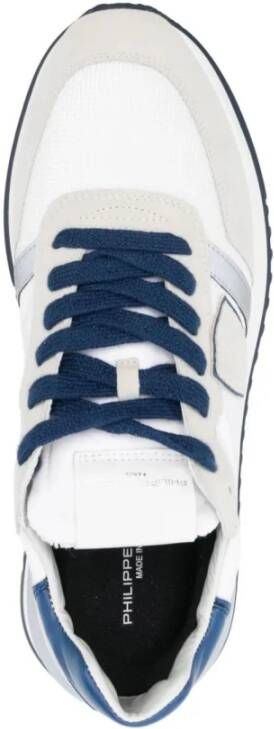 Philippe Model Wit Grijs Blauw Sneaker Tropez Mond