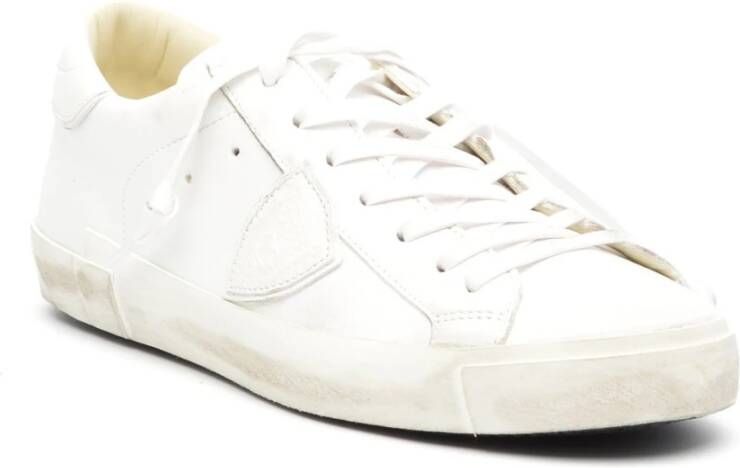 Philippe Model Wit Leren Sneakers Prsx Model White Heren