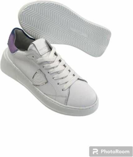 Philippe Model Witte Denim Sneakers White Dames