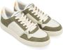 Philippe Model Witte en groene leren sneaker La Grande Multicolor Heren - Thumbnail 4