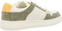 Philippe Model Witte en groene leren sneaker La Grande Multicolor Heren - Thumbnail 5