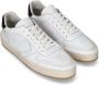 Philippe Model Witte en zwarte leren lage sneakers White Dames - Thumbnail 2
