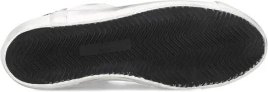 Philippe Model Witte Leren en Stoffen Sneakers