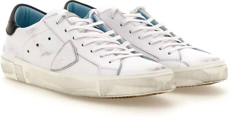 Philippe Model Witte Leren Herensneakers White Heren