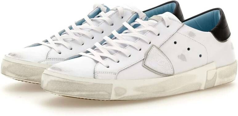 Philippe Model Witte Leren Herensneakers White Heren