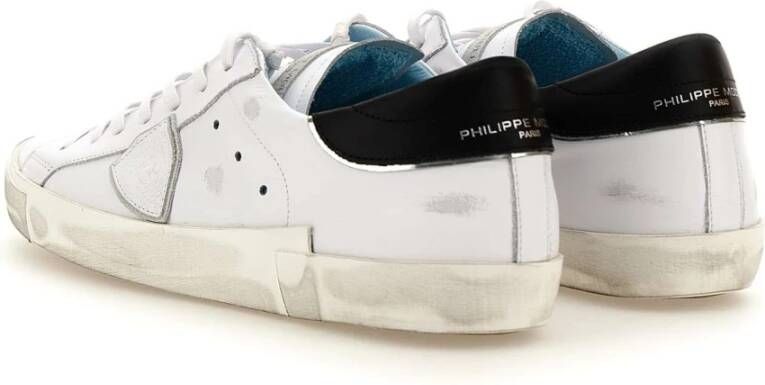 Philippe Model Witte Leren Herensneakers White Heren