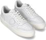 Philippe Model Witte Sneakers met Logo Patch en Contrasterende Hiel White - Thumbnail 98