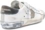 Philippe Model Witte Leren Sneaker met Gebruikte Effectdetails White Dames - Thumbnail 9