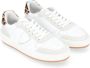 Philippe Model Witte Leren Sneaker met Dierenprint White Dames - Thumbnail 2