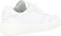 Philippe Model Witte Leren Sneaker met Zilveren Logo White Dames - Thumbnail 4