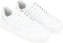 Philippe Model Witte Leren Sneaker met Zilveren Logo White Dames - Thumbnail 5