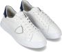 Philippe Model Eenvoudige Temple Sneakers met Vetersluiting White Heren - Thumbnail 10