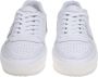 Philippe Model Witte Leren Sneakers met Logo Details White Heren - Thumbnail 3