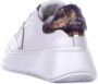 Philippe Model Sneakers van kalfsleer met metallic hiel White Dames - Thumbnail 4