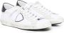 Philippe Model Witte leren sneakers met contrasterende hiel White Heren - Thumbnail 4