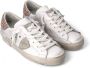 Philippe Model Witte leren sneakers met roze hiel White Dames - Thumbnail 8