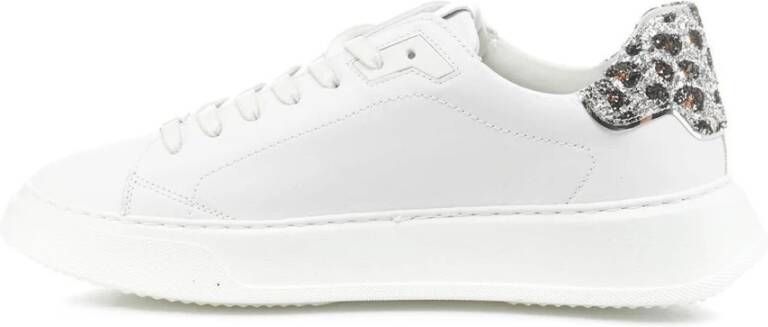 Philippe Model Witte Leren Sneakers Ss23 White Dames