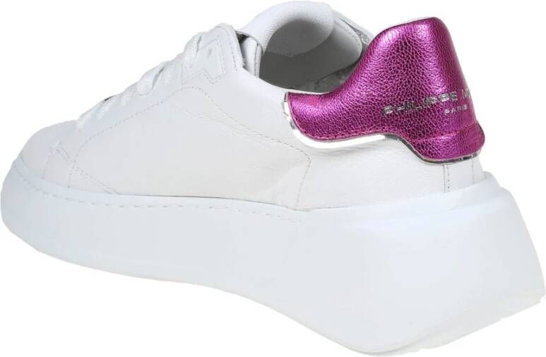 Philippe Model Witte Leren Sneakers White Dames