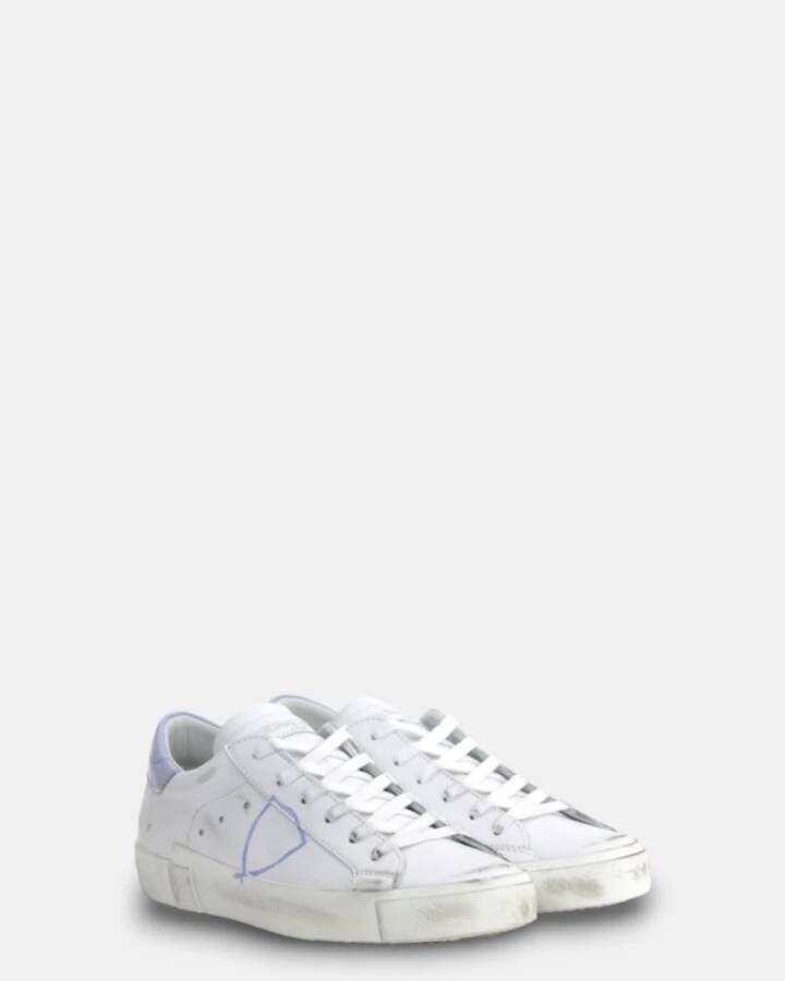 Philippe Model Witte Leren Sneakers White Dames