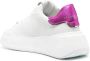 Philippe Model Logo Leren Sneakers Witte Leren Temple Sneakers met Metallic Details White Dames - Thumbnail 3