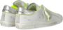Philippe Model Vintage Distressed Lace-Up Sneakers White Heren - Thumbnail 10