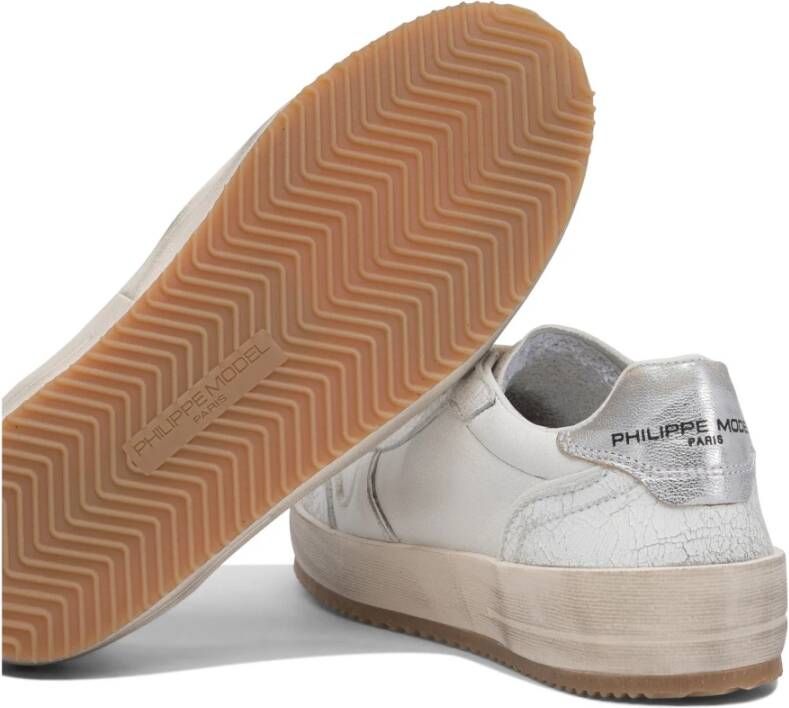 Philippe Model Witte Slip-On Sneakers Stijlvolle Look