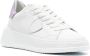 Philippe Model Witte+Lichtblauwe Sneakers met Metallic Accenten White Dames - Thumbnail 7