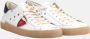 Philippe Model Witte Sneakers Leder Katoen Rubber Zool Multicolor Heren - Thumbnail 2