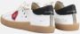 Philippe Model Witte Sneakers Leder Katoen Rubber Zool Multicolor Heren - Thumbnail 3