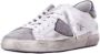 Philippe Model Witte Sneakers Logo Suède Rubberen Zool White Heren - Thumbnail 18