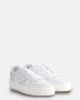 Philippe Model Witte Sneakers met Logo Patch en Contrasterende Hiel White - Thumbnail 41
