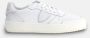 Philippe Model Witte Sneakers met Logo Patch en Contrasterende Hiel White - Thumbnail 43