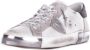 Philippe Model Paris X Sneaker van leer en wit suède met zwarte spoiler Wit - Thumbnail 6