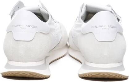 Philippe Model Witte Sneakers met Paneelontwerp White Heren