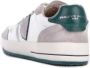 Philippe Model Witte Leren Sneakers Ronde Neus Logo Detail White Heren - Thumbnail 4