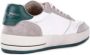 Philippe Model Witte Leren Sneakers Ronde Neus Logo Detail White Heren - Thumbnail 5