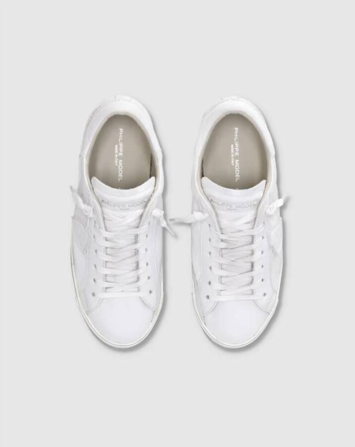 Philippe Model Witte Sneakers met Uniek Ambachtelijk Ontwerp White Heren