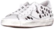 Philippe Model Witte Sneakers met Zij- en Achterlogo