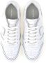 Philippe Model Witte platte schoenen Urban Sneaker Minimalistisch ontwerp White - Thumbnail 104