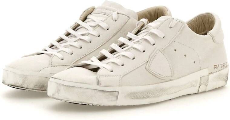 Philippe Model Witte Sneakers Parijse Stijl White Heren
