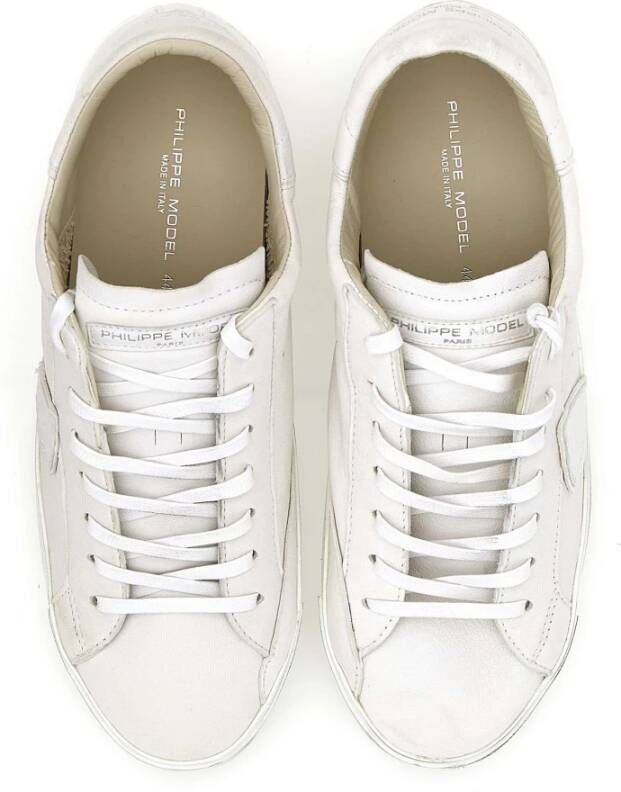 Philippe Model Witte Sneakers Parijse Stijl White Heren