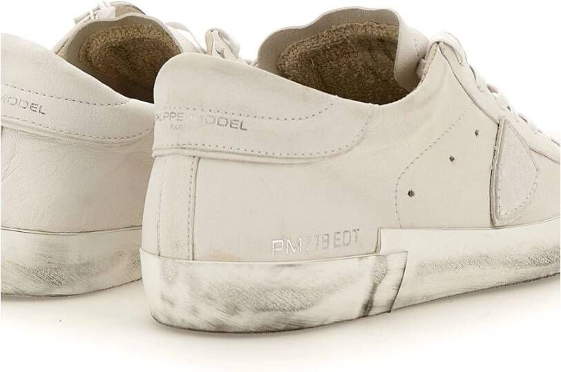 Philippe Model Witte Sneakers Parijse Stijl White Heren