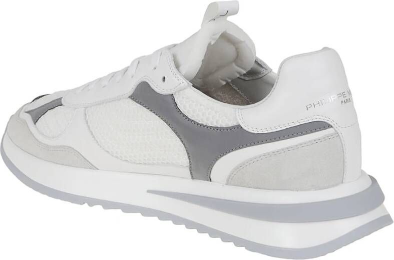 Philippe Model Witte Sneakers Stijlvol Comfortabel Ontwerp
