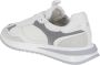 Philippe Model Lage Witte Grijze Sneaker Geborduurd Mesh White Heren - Thumbnail 12