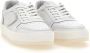 Philippe Model Witte Sneakers met Logo Patch en Contrasterende Hiel White - Thumbnail 70