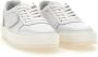 Philippe Model Witte Sneakers met Logo Patch en Contrasterende Hiel White - Thumbnail 79
