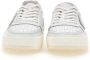 Philippe Model Witte Sneakers met Logo Patch en Contrasterende Hiel White - Thumbnail 80