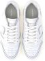 Philippe Model Witte Sneakers met Logo Patch en Contrasterende Hiel White - Thumbnail 83