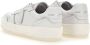 Philippe Model Witte Sneakers met Logo Patch en Contrasterende Hiel White - Thumbnail 73